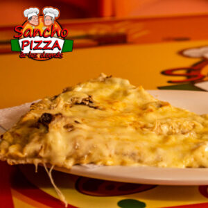 Pizza pollo con champiñones Sancho Pizza